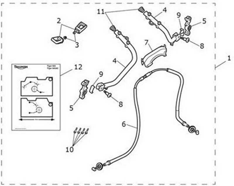 Triumph Pannier Mount Hook Forged | T2356663(2.0)
