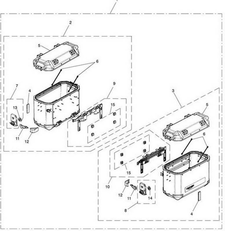 Triumph Pannier- Aluminium- LH T9500526 | T9500526