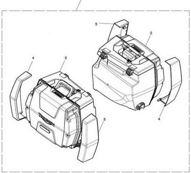 Triumph T9500758 - Triumph PANNIER ASSY | T9500758