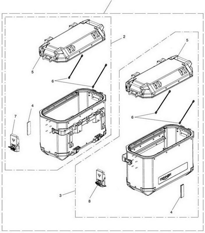 Triumph Pannier Aluminium LH Slv KL | T9500785