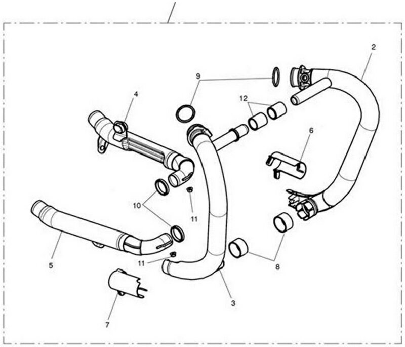 Triumph Exhaust Link Pipe LH ֥å | T9600646