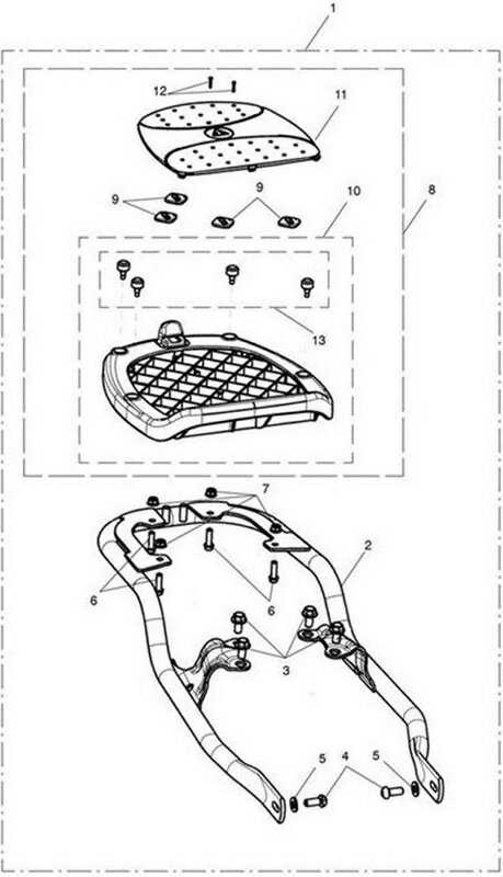 Triumph Mounting Rack ブラック | T9750749