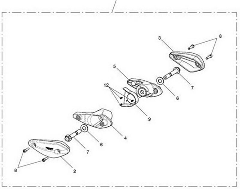 Triumph Frame Protector Locator | T9780049
