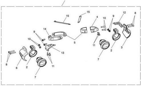 Triumph Clamp Fog Lamp Outer LH | T9830156
