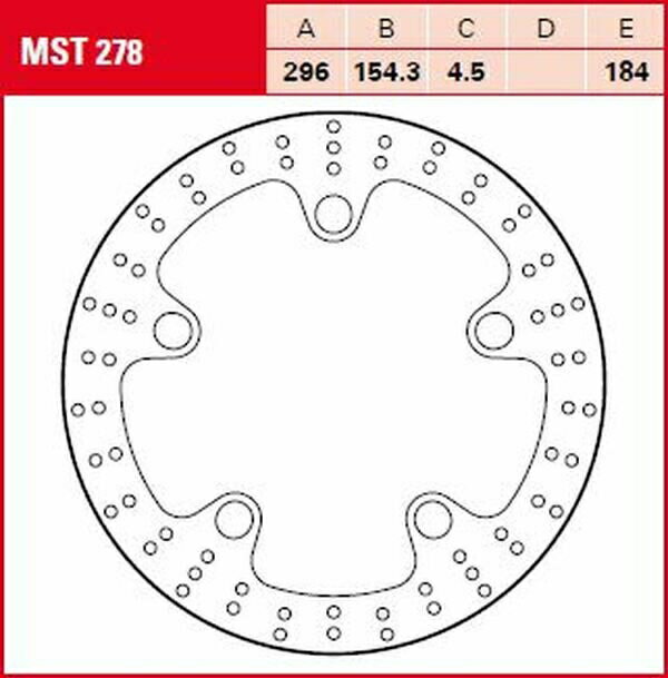 TRW BRAKE ROTOR FIX ROUND L/R | MST278