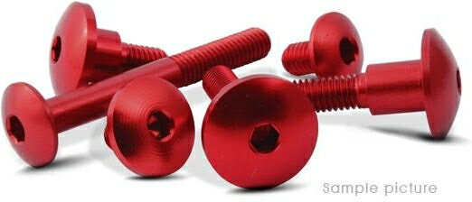 Valtermoto / バルターモト 六角穴付ボルト ?10 M6 L30 レッド | VMC048 30 S 04