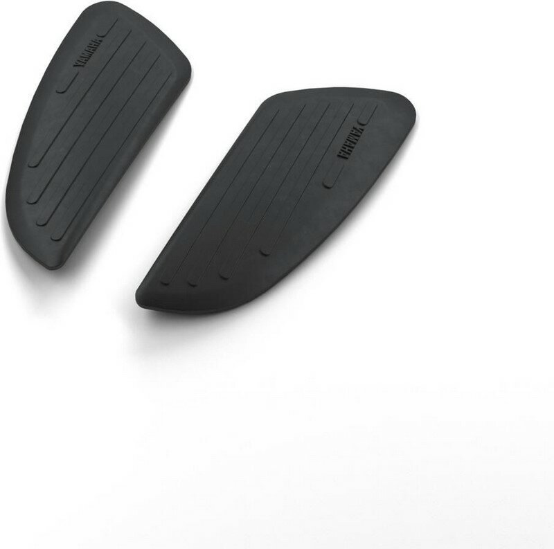 YAMAHA OEM / ޥϽ Side tank pads in retro style with YAMAHA OEM / ...