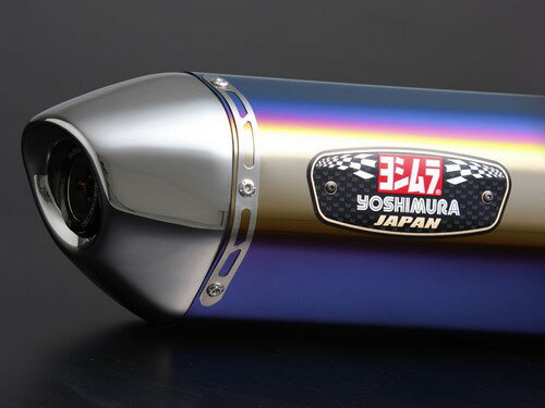 YOSHIMURA / ヨシムラ JMCA スリップオン R-77J ステンレスエンド SV650 16- (STBS) - チタン ブルー カバ