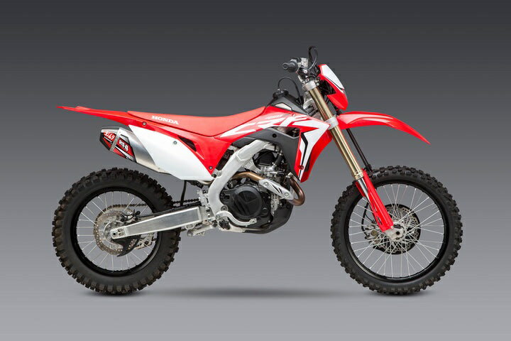 Yoshimura / ヨシムラ USA CRF450X 19-23 RS-4 Stainless Slip-On Exhaust- W/ Aluminum Muffler | 224502D320