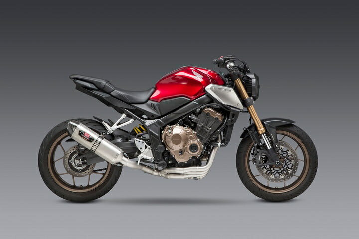 Yoshimura / ヨシムラ USA CBR650F 14-18/Cb650F 18/Cb650R 19-20 Race R-77 Stainless Full Exhaust- W/ Stainless Muffler | 12