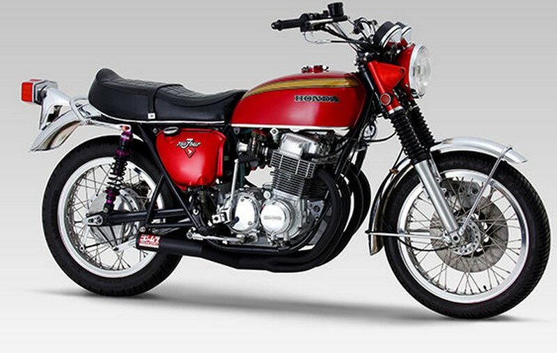 Yoshimura Racing Exhaust System Hand Bent Straight Cyclone CB750FOUR- Steel 150-471-0840