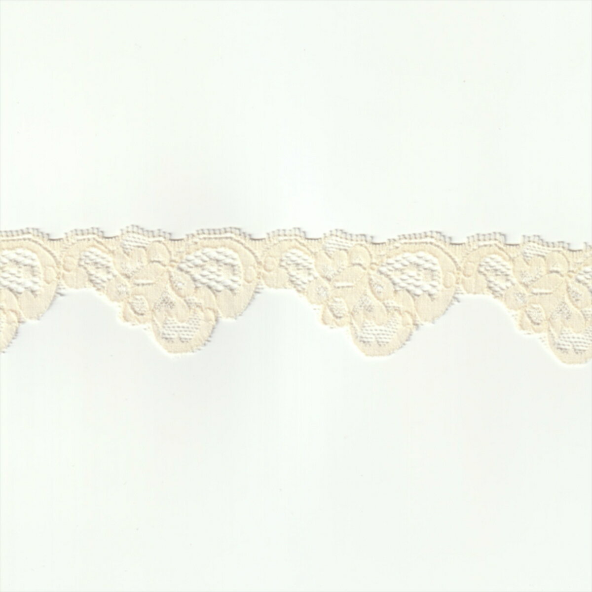 ストレッチ レース生地 ピーチ 幅36mm ナイロン ポリウレタン / カット売り ハンドメイド DIY 手芸用 アクセサリー 生地 単品 レース 【post】