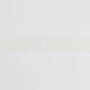 小花の可愛らしいホワイトレース ストレッチレース カット売り ハンドメイド DIY 手芸用 アクセサリー 生地 単品 レース 【post】