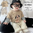 ベビー服 セットアップ 長袖 トレーナー 上下セット 春秋冬アイテム 女の子 男の子 キッズ パンツセット 子供服 プレゼント トップス パンツ 66-100c...
