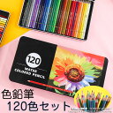120色セット 色鉛筆 カラーペン 水溶性色鉛筆 絵の具 カラー セット アート鉛筆 スケッチ用 プレゼント 水彩色鉛筆 収納ケース ギフト 文房具 塗り絵用