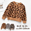 子供服 男の子 女の子 セーター キッズ 春秋冬 ニット カジュアル トップス キッズヒョウ柄 セーター ジュニア トップス 防寒 ベビー 子ども アウターウェア 暖かい 誕生日 プレゼント パーティ ギフト 90/100/110/120/130cm(4)