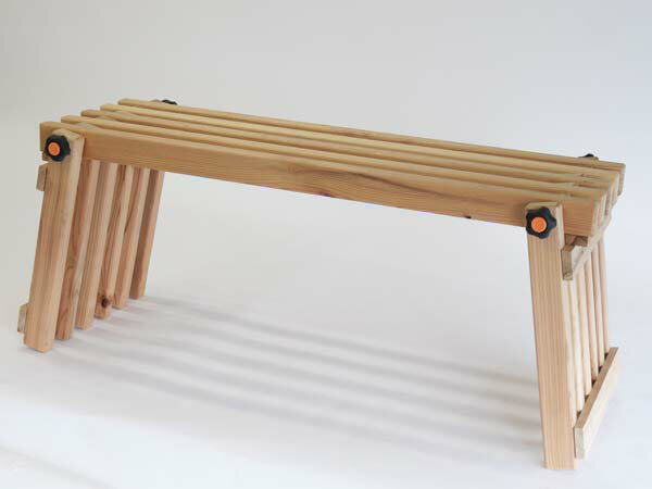 木製ベンチ屋外・屋内折りたたみ式木製ベンチ