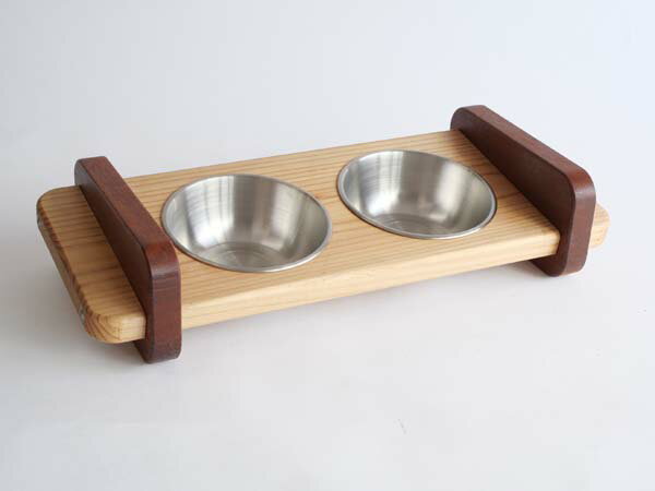 ペット用品 木製 日本製 ペット用食器スタンドSサイズ