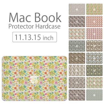 【 MacBook Pro & Air 】【メール便不可】 デザイン シェルカバー シェルケース macbook pro 16 15 13 ケース air 11 13 retina display マックブック 北欧 ウッドデザイン 花柄 フラワー wood パンジー マーガレット バラ ローズスプリグブルー シャーベット リバティ