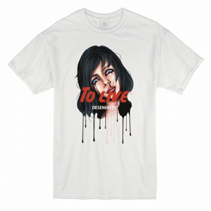 Tシャツ DESENHISTA&#8482; デゼニスタ ホワイト 大人 デザイン ユニセックス メンズ レディース 半袖 ゆったり ホラー スプラッター サイコ デスメタル スクリーモ ストリート