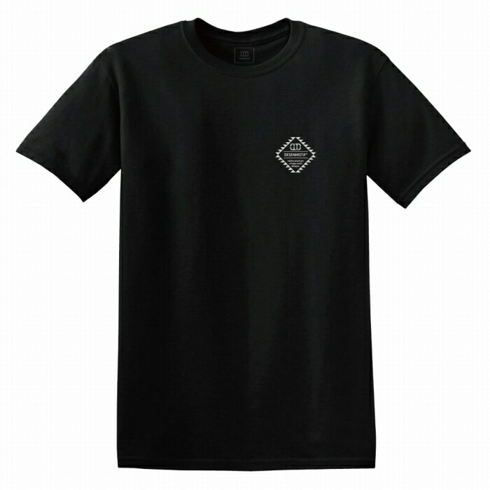 Tシャツ DESENHISTA&#8482; デゼニスタ ブラック 大人 デザイン ユニセックス メンズ レディース 半袖 ゆったり カジュアル オルテガ エスニック ワンポイント インディアン