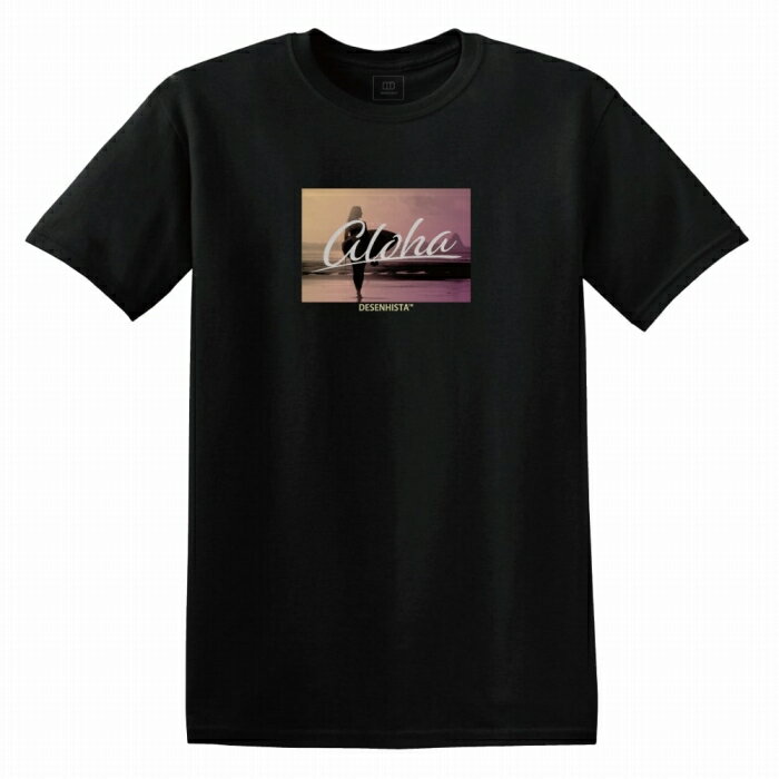 楽天woodgreen スマホケースの町Tシャツ DESENHISTA™ デゼニスタ ブラック 大人 デザイン ユニセックス メンズ レディース 半袖 ゆったり アロハ サーフ 西海岸 カリフォルニア フォト ストリート