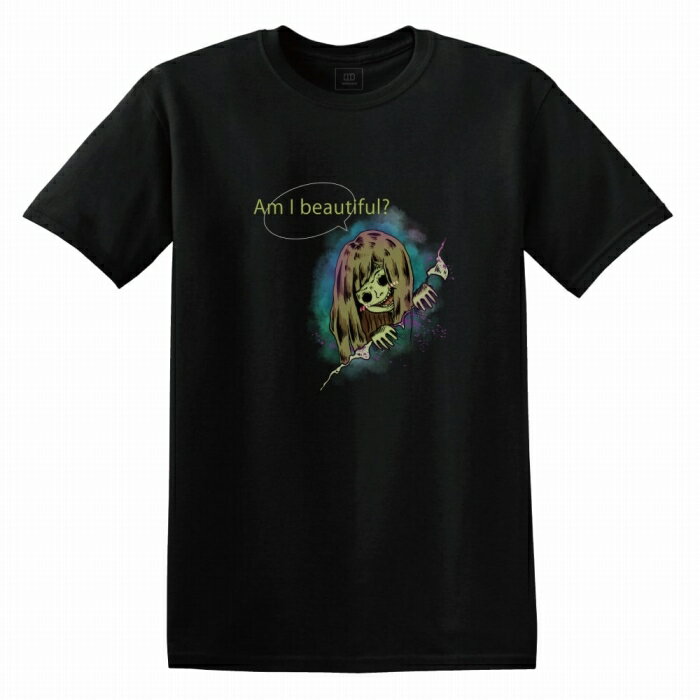 Tシャツ DESENHISTA™ デゼニスタ ブラック 大人 デザイン ユニセックス メンズ レディース 半袖 ゆったり ストリート アメコミ ホラー かわいい ハロウィン 都市伝説