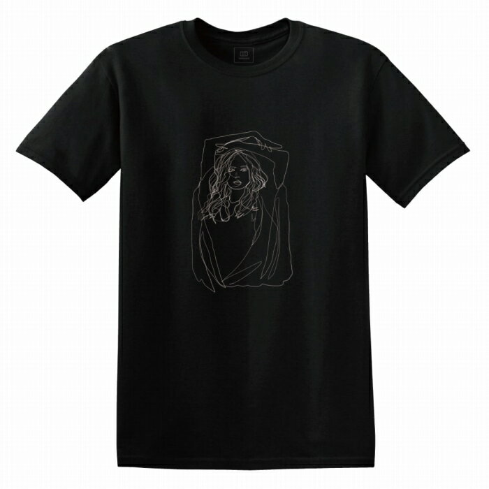 Tシャツ DESENHISTA™ デゼニスタ ブラック 大人 デザイン ユニセックス メンズ レディース 半袖 ゆったり カジュアル 線画 シンプル イラスト グラフィック アメカジ