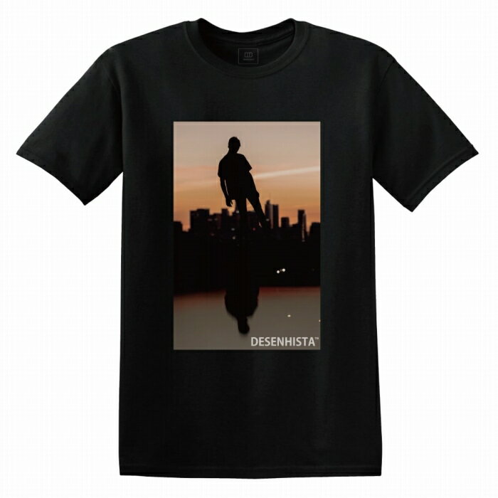 楽天woodgreen スマホケースの町Tシャツ DESENHISTA™ デゼニスタ ブラック 大人 デザイン ユニセックス メンズ レディース 半袖 ゆったり ストリート 渋谷 フォト プリント ロック ダンス