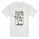 Tシャツ DESENHISTA(TM) デゼニスタ ホワイト 大人 デザイン ユニセックス メンズ レディース 半袖 ゆったり カジュアル モンスター かわいい 目玉 イラスト グラフィック
