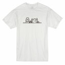 Tシャツ DESENHISTA(TM) デゼニスタ ホワイト 大人 デザイン ユニセックス メンズ レディース 半袖 ゆったり カジュアル モンスター かわいい 目玉 イラスト グラフィック