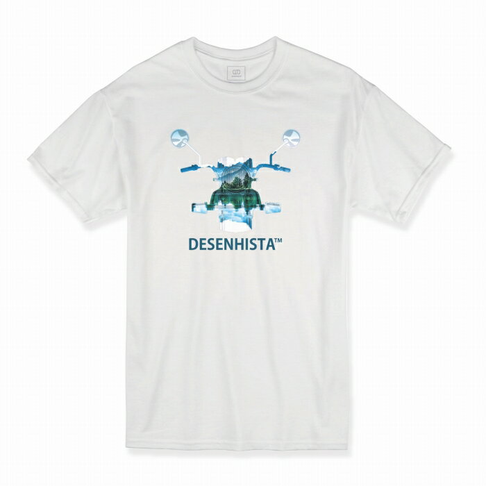 楽天woodgreen スマホケースの町Tシャツ DESENHISTA™ デゼニスタ ホワイト 大人 デザイン ユニセックス メンズ レディース 半袖 ゆったり ストリート バイカー ロック フォト ライダース ハードコア アメカジ