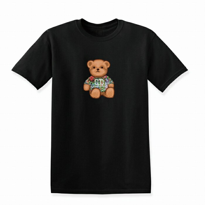 Tシャツ DESENHISTA™ デゼニスタ ブラック 大人 デザイン ユニセックス メンズ レディース 半袖 ゆったり カジュアル かわいい クマ ベア ベア系 プレゼント ギフト