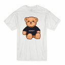 Tシャツ DESENHISTA(TM) デゼニスタ ホワイト 大人 デザイン ユニセックス メンズ レディース 半袖 ゆったり カジュアル かわいい クマ ベア...