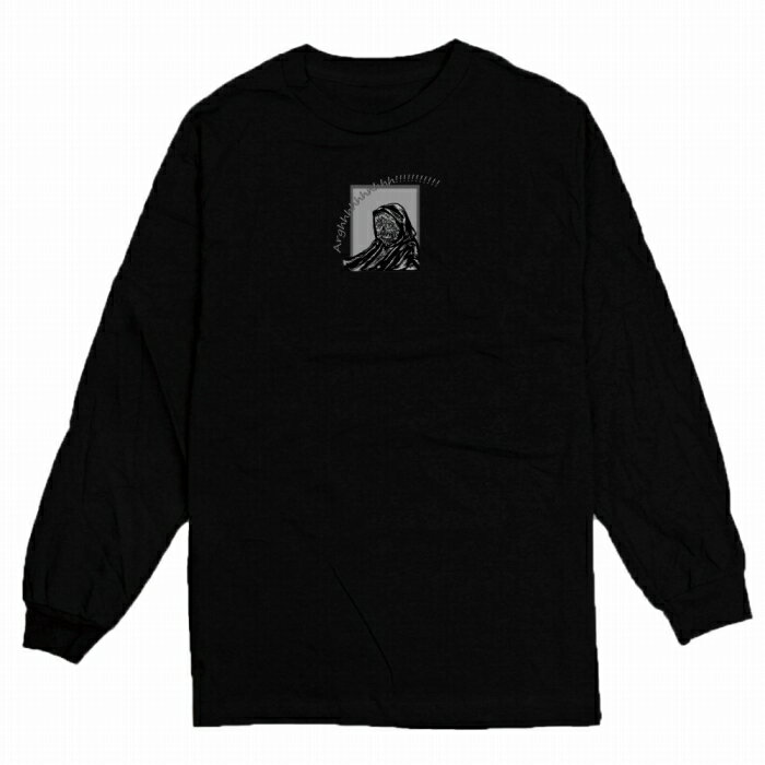 半額 50%OFF スーパーセール★ ロングTシャツ DESENHISTA デゼニスタ ブラック 大人 デザイン ユニセックス メンズ レディース 長袖 ゆったり ストリート アメコミ ホラー モンスター グロ ハロウィン