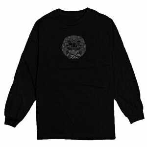 ロングTシャツ DESENHISTA デゼニスタ ブラック 大人 デザイン ユニセックス メンズ レディース 長袖 ゆったり カジュアル 線画 イラスト 達磨 ダルマ 点描画 ストリート