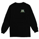 ロングTシャツ DESENHISTA デゼニスタ ブラック 大人 デザイン ユニセックス メンズ レディース 長袖 ゆったり カジュアル モンスター かわいい 目玉 イラスト グラフィック