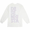 ロングTシャツ DESENHISTA デゼニスタ ホワイト 大人 デザイン ユニセックス メンズ レディース 長袖 ゆったり カジュアル シンプル プレゼント ...