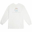 ロングTシャツ DESENHISTA デゼニスタ ホワイト 大人 デザイン ユニセックス メンズ レディース 長袖 ゆったり ストリート キッズ モッシュ ロック 渋谷 幾何学 下北沢(4)