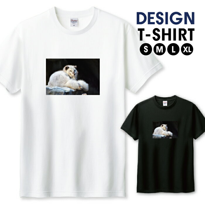 Tシャツ メンズ ユニセックス ホッキョクギツネ キツネ 北極狐 雪 冬 動物 アニマル 写真 可愛い モフモフ サイズ S M L LL XL 半袖 綿 100% コットン 人気 ゆったり 白Tシャツ 黒Tシャツ ホワイト ブラック 長持ち プリントtシャツ デザイン よれない 透けない