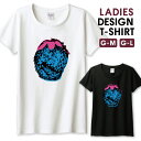 \半額・50%OFFセール/ Tシャツ レディース ガールズ ストロベリー 苺 いちご アートポスター風 かわいい アート ポップ ブルー サイズ M L 半袖 綿 100% 透けない 長持ち コットン 人気 レディースサイズ 女性 白 黒ホワイト ブラック