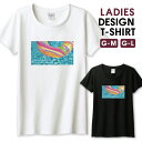 Tシャツ レディース ガールズ 浮き輪 プール ビーチ 夏 写真 おしゃれ リゾート サイズ M L 半袖 綿 100% よれない 透けない 長持ち プリントtシャツ コットン 人気 レディースサイズ 女性 白Tシャツ 黒Tシャツ ホワイト ブラック