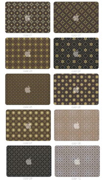 【 MacBook Pro & Air 】【メール便不可】 デザイン シェルカバー シェルケース macbook pro 13 ケース air 11 13 retina display マックブック 高級感 ゴールド 金 リッチ 壁紙 ペイズリー柄 花柄 ゴージャス系 オラオラ系 I