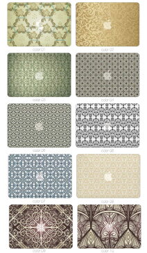 【 MacBook Pro & Air 】【メール便不可】 デザイン シェルカバー シェルケース macbook pro 13 ケース air 11 13 retina display マックブック 高級感 リッチ 壁紙 ペイズリー柄 花柄 ゴージャス系 オラオラ系 OBEY Shepard Fairey シェパード フェアリー