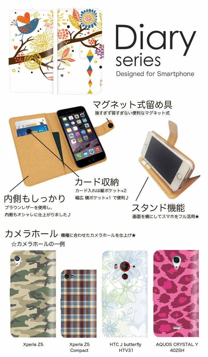 MEDIAS X 手帳 ケース N-06E 手帳型ケース mediasx 手帳型カバー オススメ メディアス スマホケース レザー docomo カラフル 絵柄 POP ポップ デザイン かわいい イラスト アート 絵本 小鳥 草花 絵 野鳥 小鳥 ハミング バード (ML)