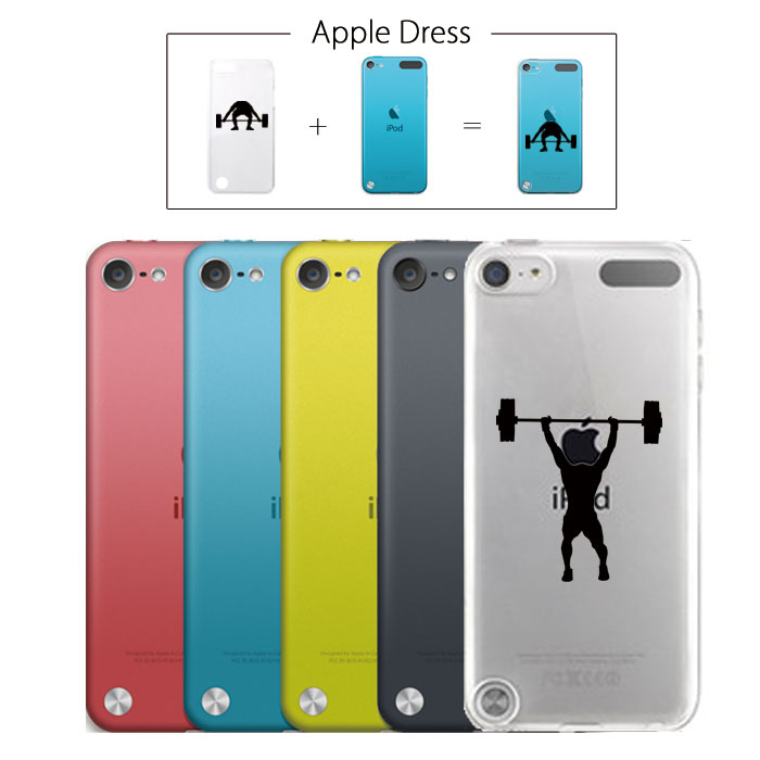 30%割引クーポン★ブラックフライデー★ 【 iPod touch 5 】 アップル ドレス リンゴ 頑張る 体強化 ジム 重量上げ マッチョ プロテイン ボディービル ダイエット スポーツ リンゴマーク iPhone5 アイフォン アイフォーン Apple iPad mini iMac