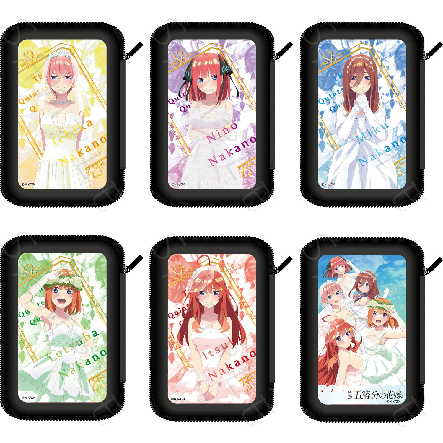 『五等分の花嫁』 第2弾 モバイルバッテリーケース ZA(一花) ZB(二乃) ZC(三玖) ZD(四葉) ZE(五月) ZF(集合) 公認グッズ キャラクターグッズ バッテリーケース ポーチ 推し活 (公式 正規ライセンス取得) 公認グッズ