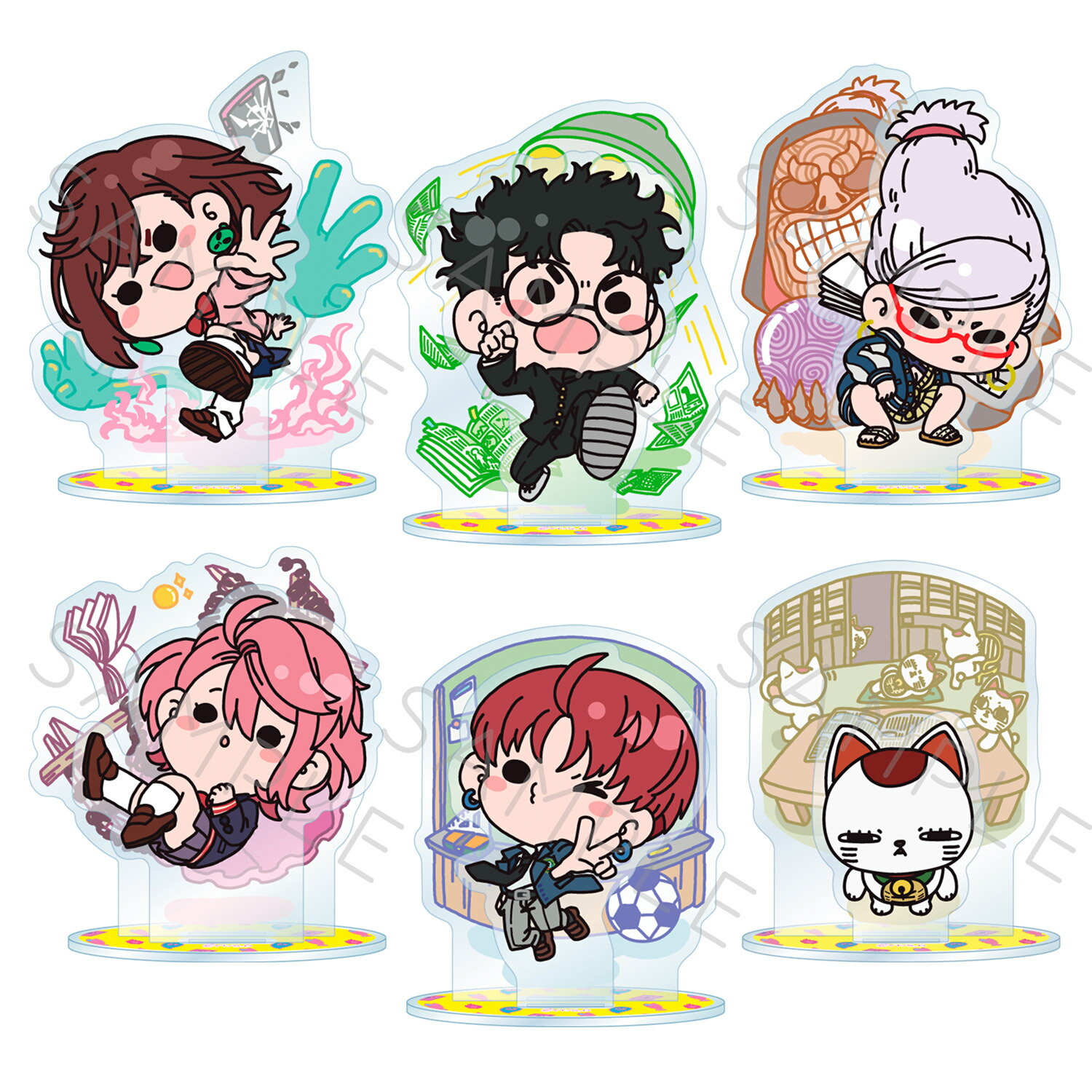 TVアニメ 『ダンダダン』 アクリルスタンド A(モモ) B(オカルン) C(星子) D(アイラ) E(ジジ) F(ターボババア(招き猫)) キャラクターグッズ アクスタ 推し活 (公式 正規ライセンス取得) 公認グッズのサムネイル