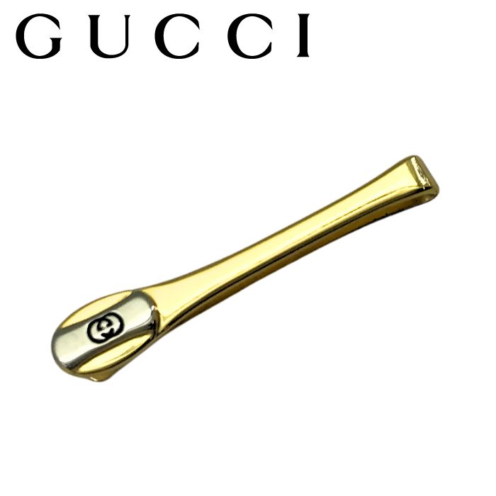 【中古】GUCCI グッチ ネクタイピン【ほぼ新品】オールドグッチ ヴィンテージ インターロッキングG タイピン メンズ ゴールド ブランド r-gg-tp-p250911-01