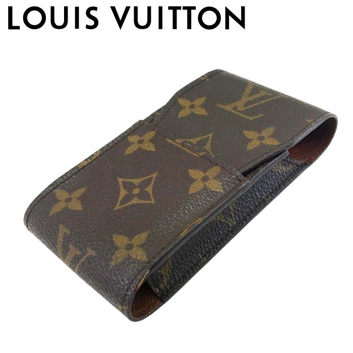 【中古】LOUIS VUITTON ルイヴィトン シガレットケース【非常に良い】M63024 モノグラム エテュイ 煙草ケース メンズ レディース ブラウン ブ...